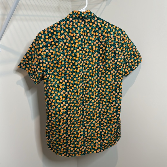 J Crew Peach Print Shirt - Picture 4 of 4